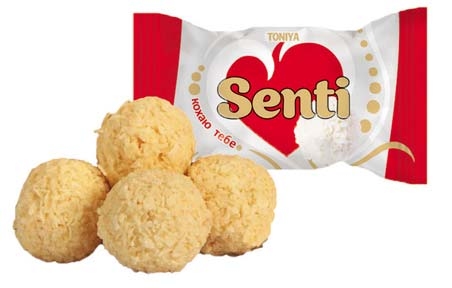  Цукерки Senti (Сенті) кохаю кокос (1,5 кг), Тоня, TONIYA