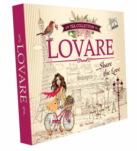 Набір чаю Ловаре (Lovare) Асорті 12 видів по 5 шт, Світчай