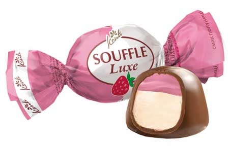 Цукерки Souffle Luxe смак полуниці (Суфле люкс), (2 кг), Конти, Konti