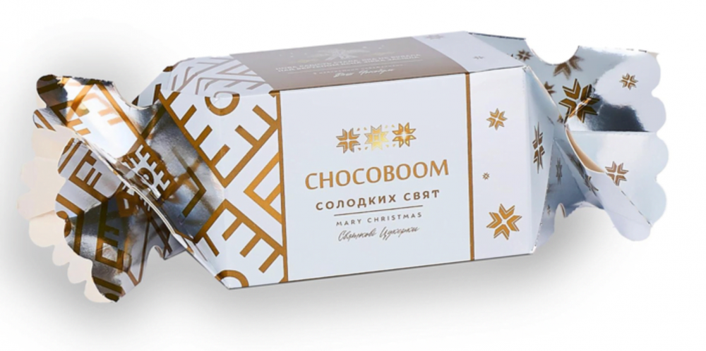 2026 Новорічний подарунок "Різдвяна цукерка" (190 грам), CHOCOBOOM, Шокобум