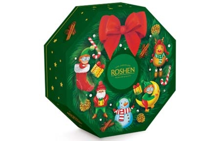#8 Новорічний подарунок Різдвяний вінок (424 г), Рошен, Roshen (2022)