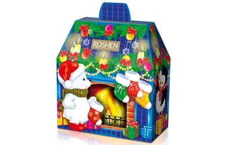 #11 Новорічний подарунок Новорічний камін (601 г), Рошен, Roshen (2022)