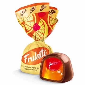 Цукерки Фрулатто (Frulatto) зі смаком малини та апельсина (2 кг), Конті