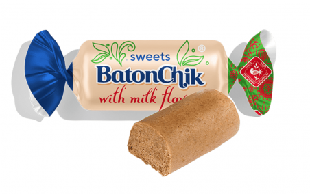 Цукерки БатонChik зі смаком молока (1 кг), Житомирські ласощі - 19821