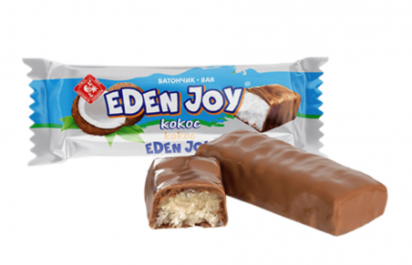 Батончик Еден Джой кокос (Eden Joy) (24шт/40г/блок), Житомирські ласощі - 19830