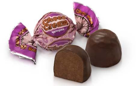 Конфеты Choco Cream (4 кг), Бисквит-шоколад (ХБФ) - 19484