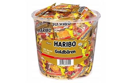 Конфеты Haribo желейные Minis Goldbaren, (100*10г /6шт) - 19596