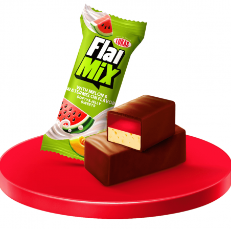 Цукерки FlaiMix Диня/Кавун або Вишневий чізкейк (3 кг), Лукас - 19814