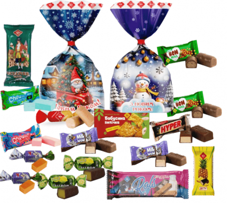 2026 Набір новорічний ВЕСЕЛІ ДРУЗІ (352 г), Житомирські ласощі - 19797