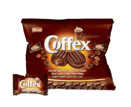Цукерки Cofffex Coffe  зі смаком кави (1кг), Elvan (Турція) - 19785