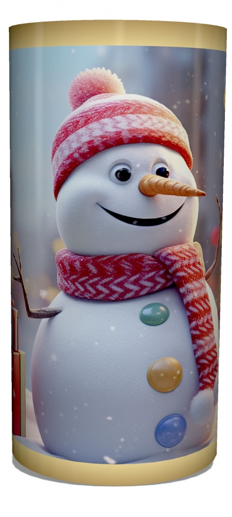 2026 Новорічний святковий тубус "Сніговичок" (360 грам) - 19762