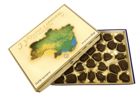 Набір цукерок "З України з любов`ю!" (365 г), Житомирські ласощі - 19804