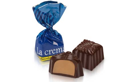 Цукерки Ла крема (LA CREMA)(3 кг), Бісквіт-шоколад (ХБФ) - 19449