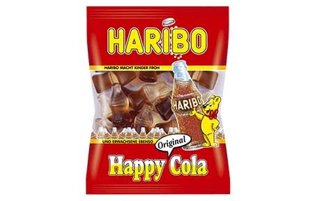 Цукерки Haribo желейні Happy-Cola, (100*10г /6шт) - 19598