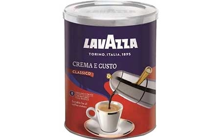 Кофе молотый Lavazza Crema e Gusto Classico, металлическая банка (250г/12шт/ящ) - 19619