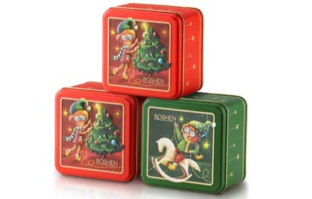 #12 Новорічний подарунок Новорічна мозаїка (198 г), Рошен, Roshen (2022) - 19258